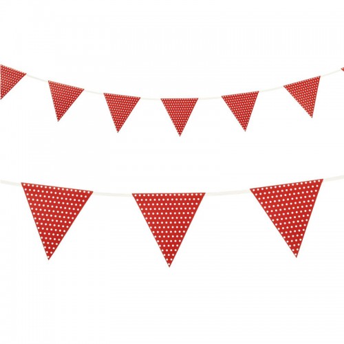 Bandeirolas Vermelho Bolinhas